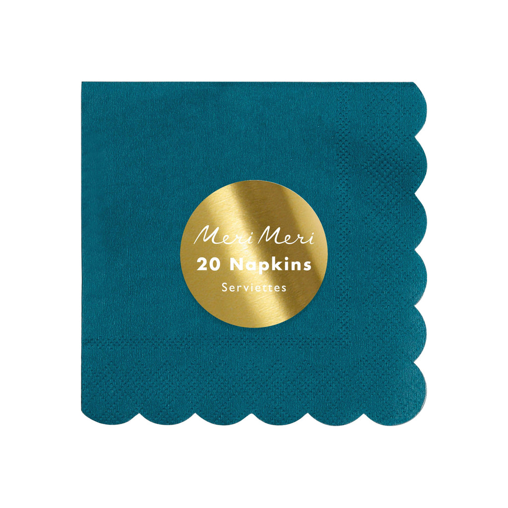 Meri Meri Dark Teal Napkin (set of 20)