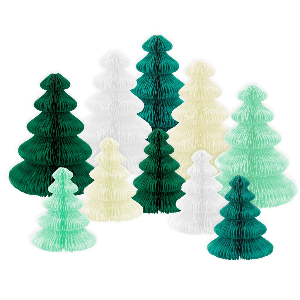 Green Forest Honeycomb Decor (set of 10)