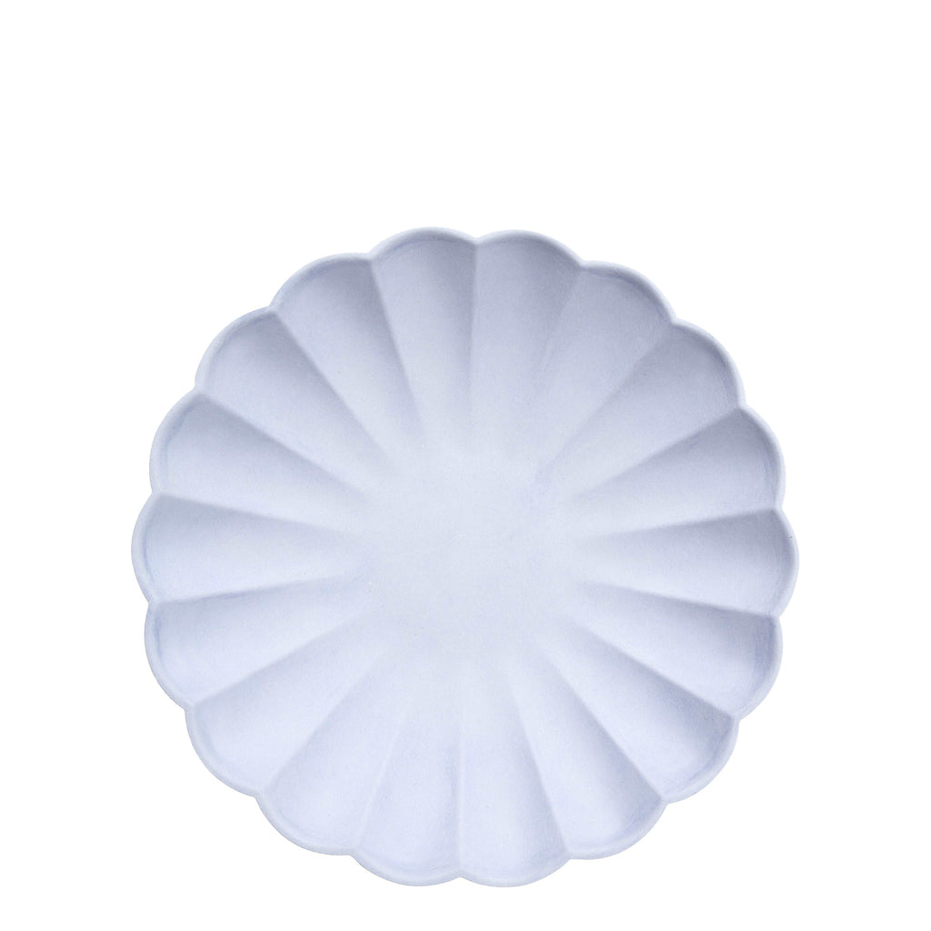 Pale Blue Compostable Small Plates (set of 8)