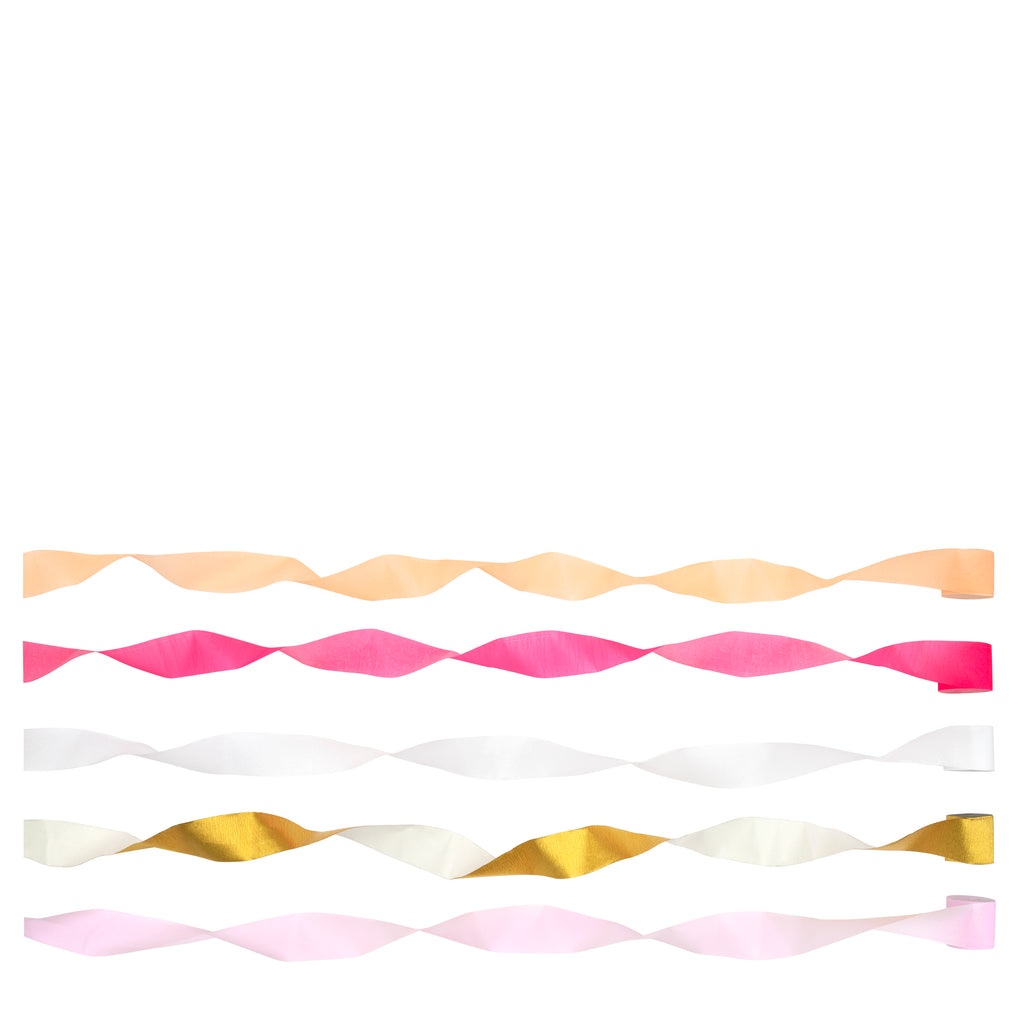 Pink Crepe Paper Streamer by Meri Meri