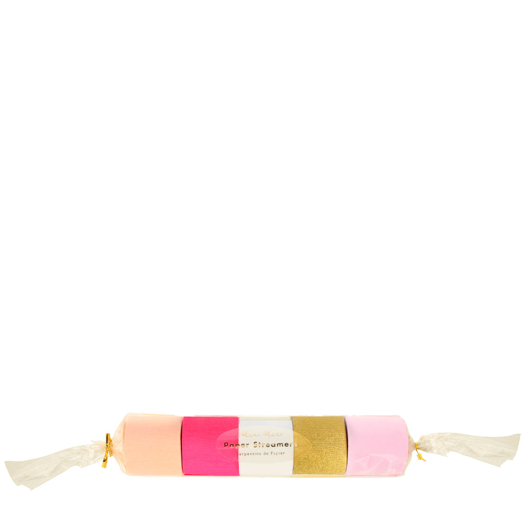 Pink Crepe Paper Streamer by Meri Meri