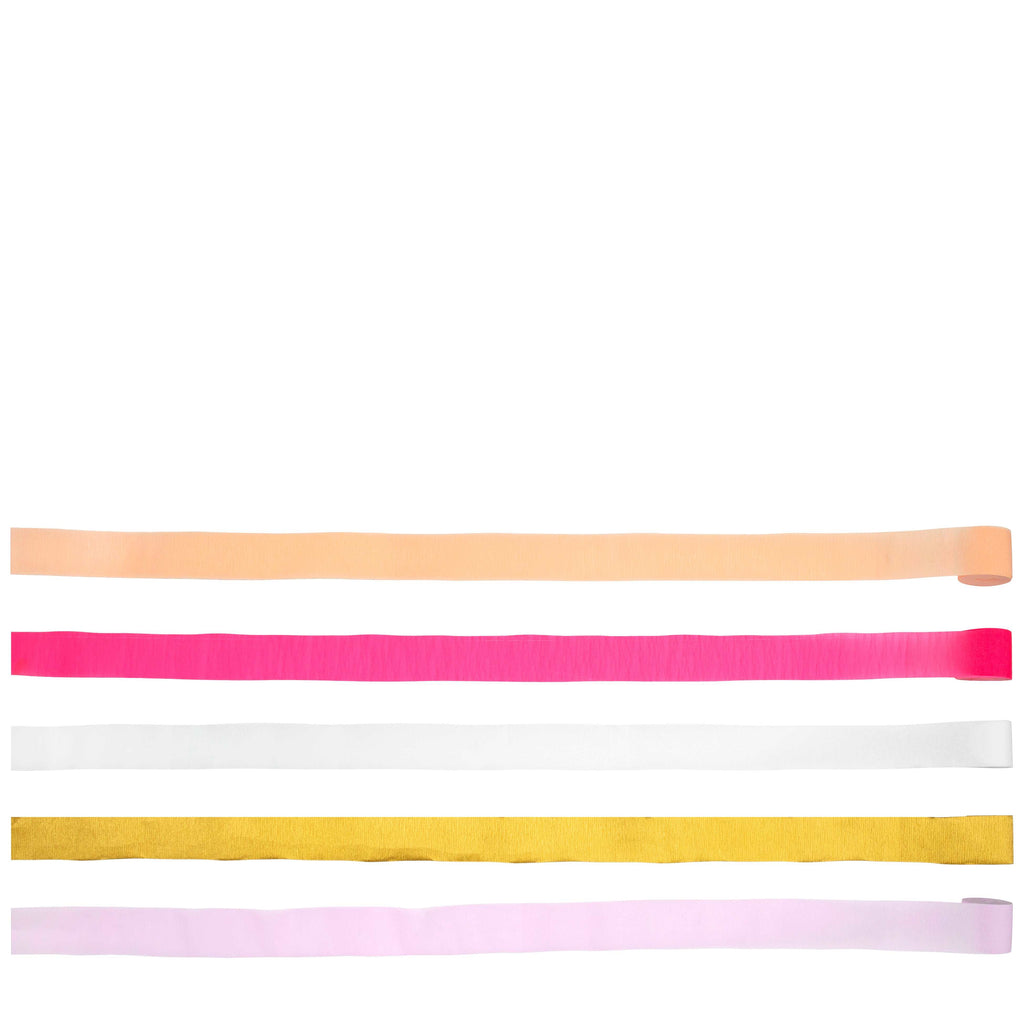 Pink Crepe Paper Streamer by Meri Meri