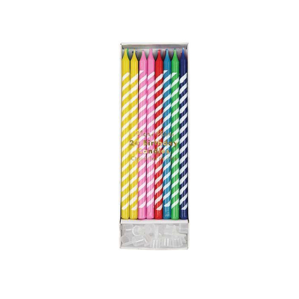 Meri Meri party supplies birthday candle bright multicoloured 