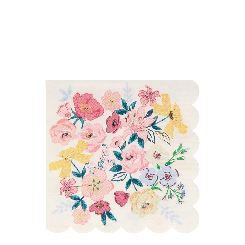 Meri Meri party supplies - English Garden Napkin 