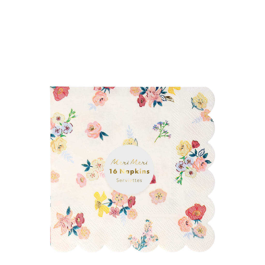 Meri Meri party supplies - English Garden Napkin 
