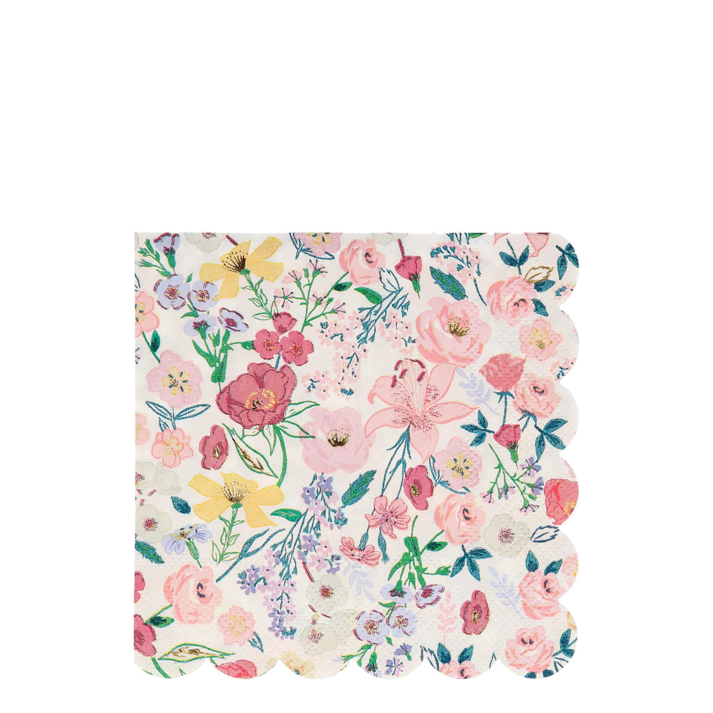 Meri Meri party supplies - English Garden Napkin 