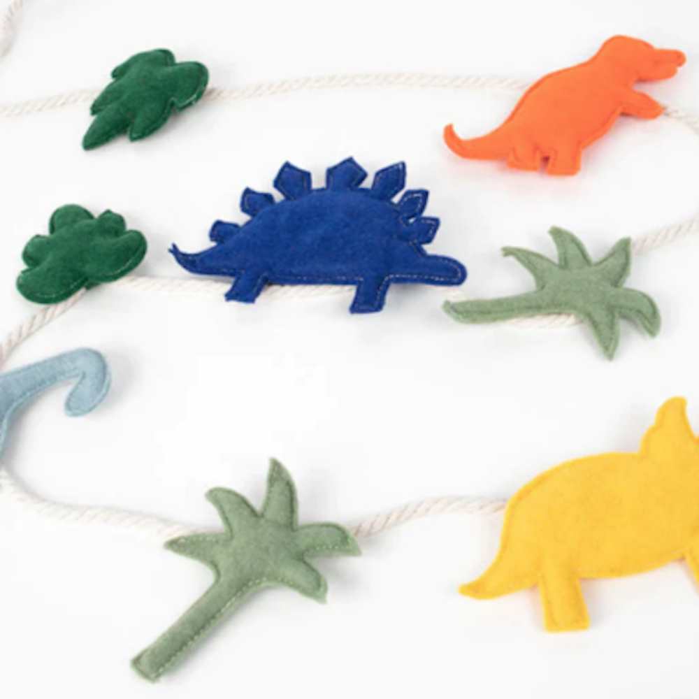 Felt Dinosaur Garland