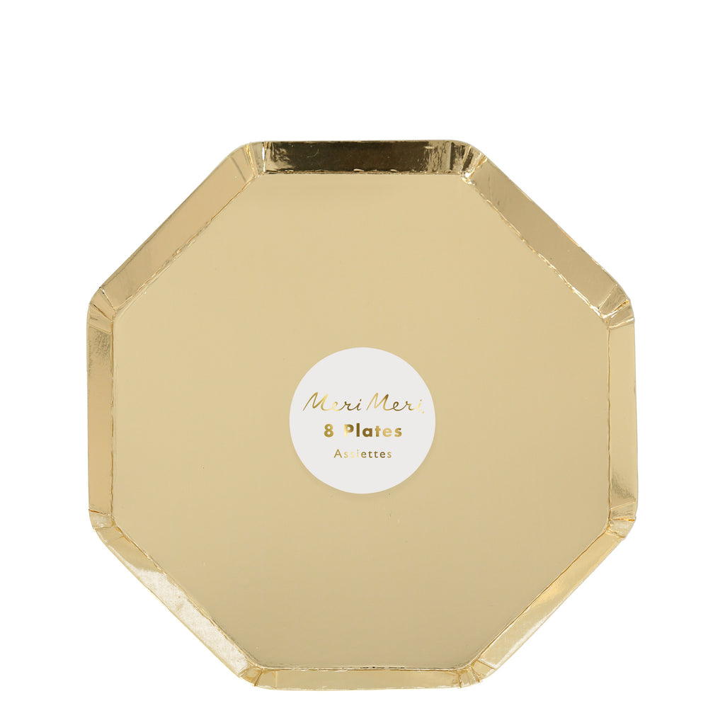 Meri Meri gold side plate octagon