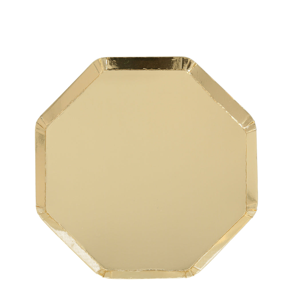 Meri Meri gold side plate octagon