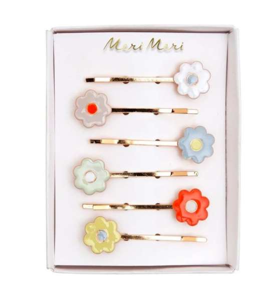 Meri Meri Daisy Enamel Hair Slides - hair accessory