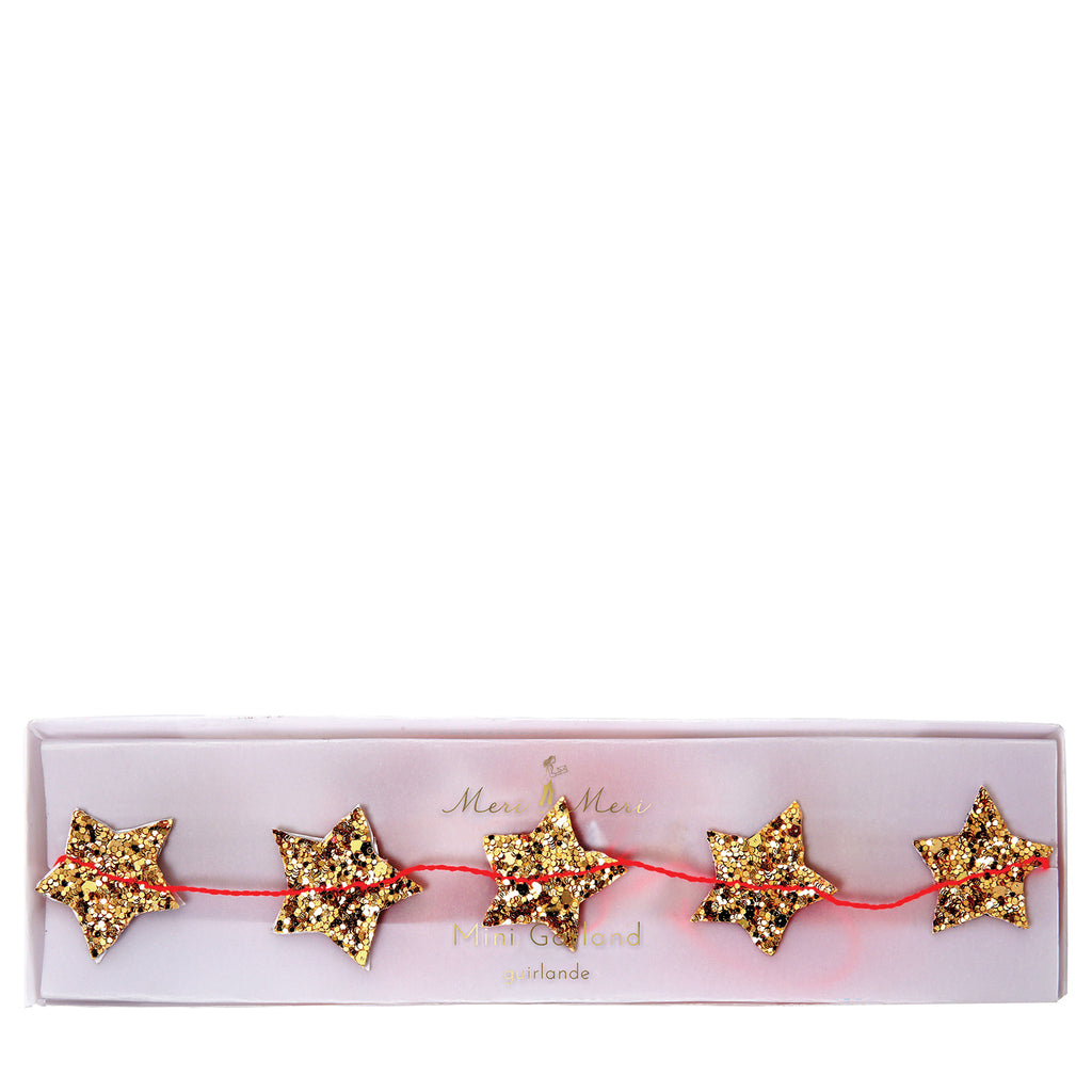 Mini Gold Star Garland by Meri Meri